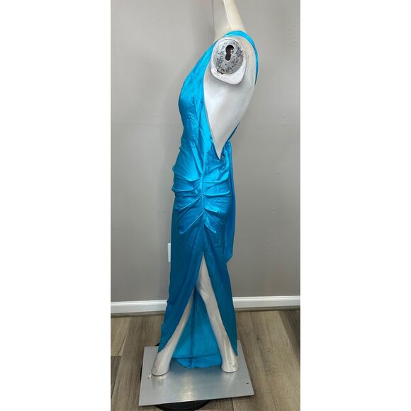 Amanda Uprichard Jaida Silk One-Shoulder Dress Size XS $339 - Picture 9 of 13